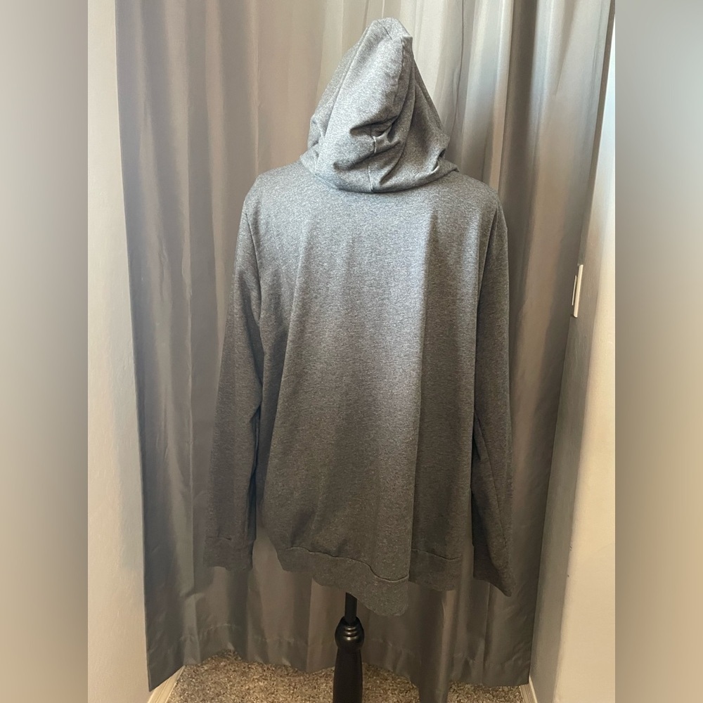 227. Hazel Blues Hoodie, Heathered Grey, Size 1X, EUC - Picture 2 of 7